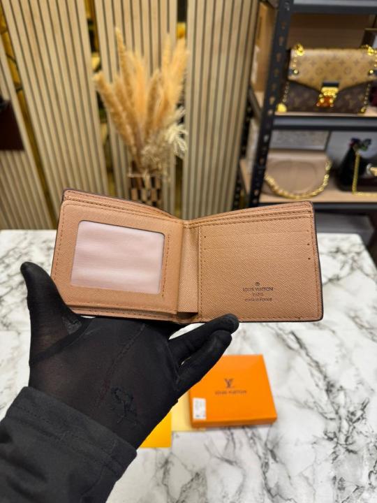 Loui_s Vuitton Lv Logo Brown Monogram Wallet With Box (60223)