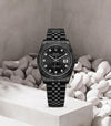 Rolee_x Oyster Perpetual Date Just Full Black Diamond
