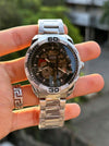 Fossil_ silver Automatic open heart 184