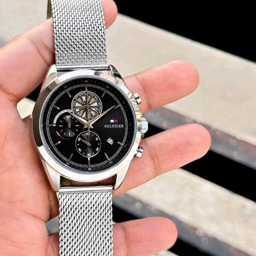 Tommy_ Hilfiger Stewart silver Black F179