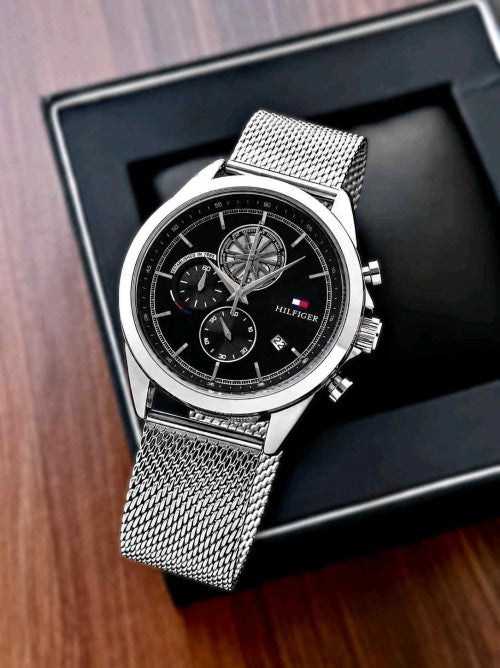 Tommy_ Hilfiger Stewart silver Black F179