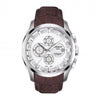 Tissoot Belt 1853 Brown White Dial