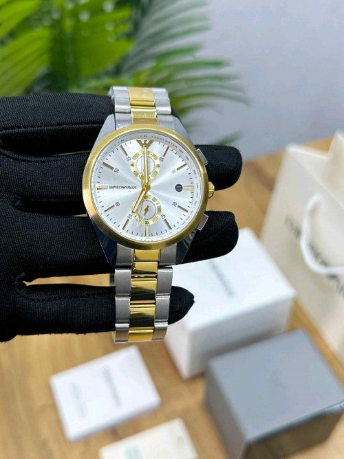 EMPORIO ARMA_CLAUDIO TWO TONE GOLD WHITE F177