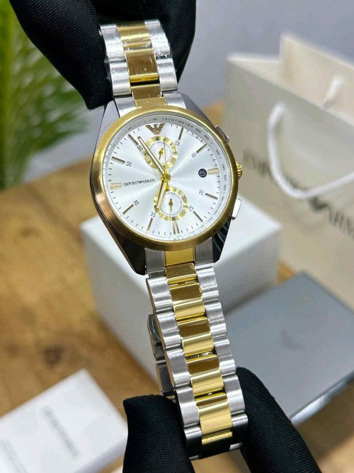 EMPORIO ARMA_CLAUDIO TWO TONE GOLD WHITE F177