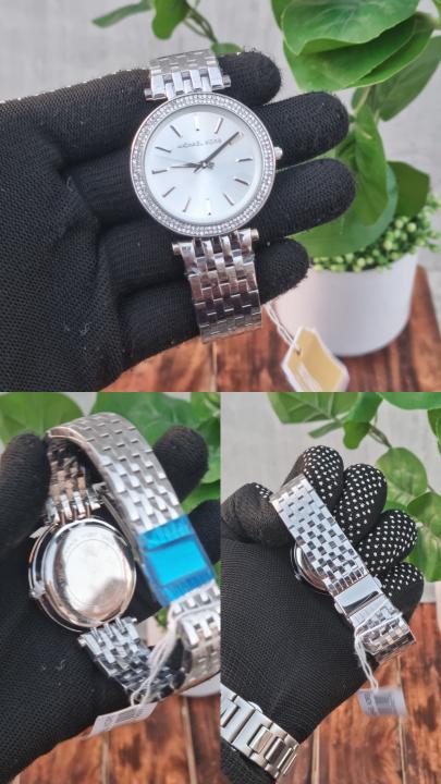 Michaell Kors Darci Silver White AT434