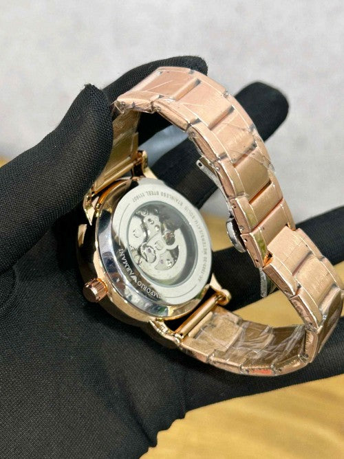EMPORIO ARMA_MECCANICO 2 AUTOMATIC SB2361 ROSE WHITE F171