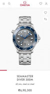 Omegg_a Seamaster Diver 300M Automatic Silver-Grey