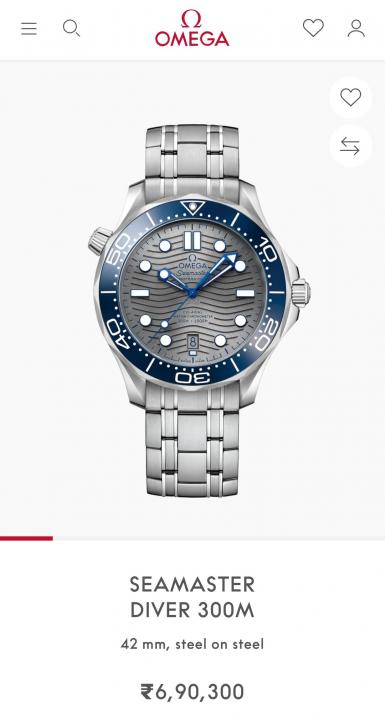 Omegg_a Seamaster Diver 300M Automatic Silver-Grey
