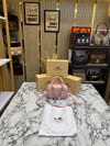 Coac_h Mini Boston Top Handle Crossbody Bag with Charm Chain With Box And Dust Bag (Pink-8080)