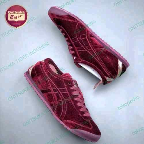 ONITSUKAA TIGER MEXICO 66 RED VELVET AUTHENTIC marron
