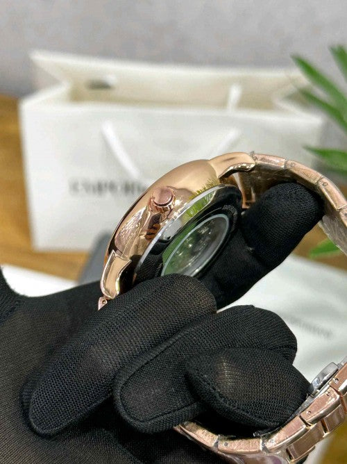 EMPORIO ARMA_MECCANICO 2 AUTOMATIC SB2361 ROSE  BLACK F168