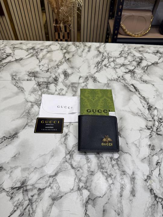 Gucc_i Bee Bi-fold Leather Wallet With Box And Dust Bag Including Card (C4123)