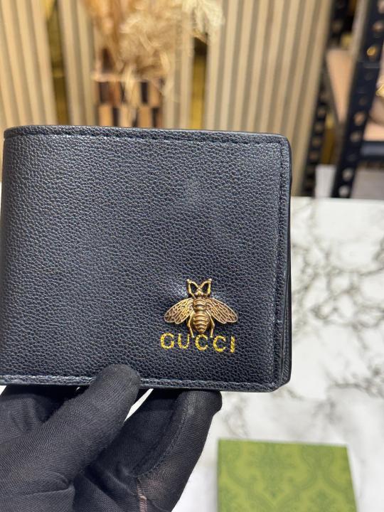Gucc_i Bee Bi-fold Leather Wallet With Box And Dust Bag Including Card (C4123)