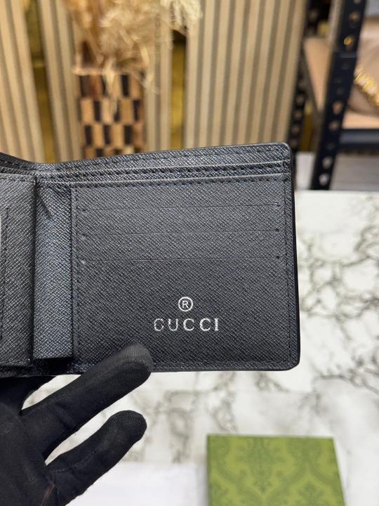 Gucc_i Bee Bi-fold Leather Wallet With Box And Dust Bag Including Card (C4123)
