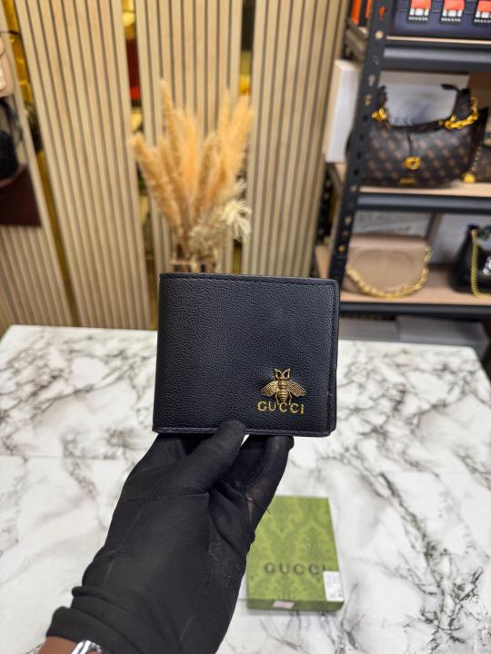 Gucc_i Bee Bi-fold Leather Wallet With Box And Dust Bag Including Card (C4123)