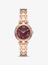 Michael Kors Laney Rose Gold Cherry Authentic Store Quality