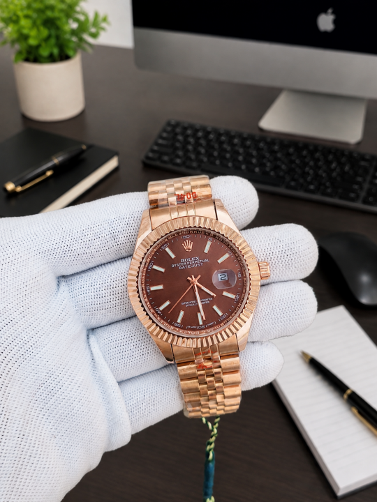 ROLEX_DATE_JUST_RG_BROWN_DIAL_AT294
