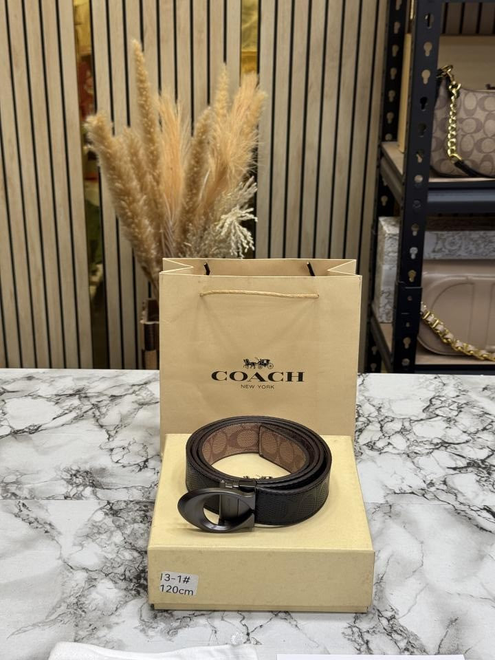 COAC_H PREMIUM BELT WITH OG BOX AND DUST BAG WITH CARRY BAG (13-1)