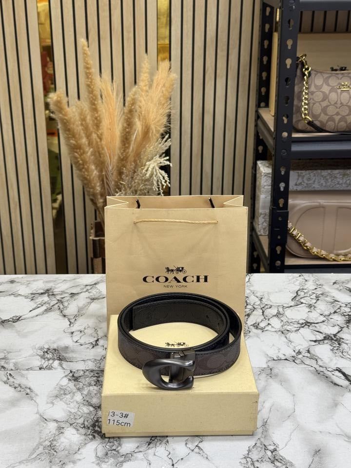 COAC_H PREMIUM BELT WITH OG BOX AND DUST BAG WITH CARRY BAG (13-3)