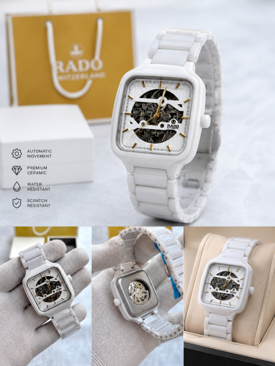 Rad_o True Square White Auto Open Heart