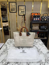 CHANE_L PARIS DUE TOTE BAG DIOMOND LOGO WITH DUST BAG PREMIUM QUALITY (BIEGE)