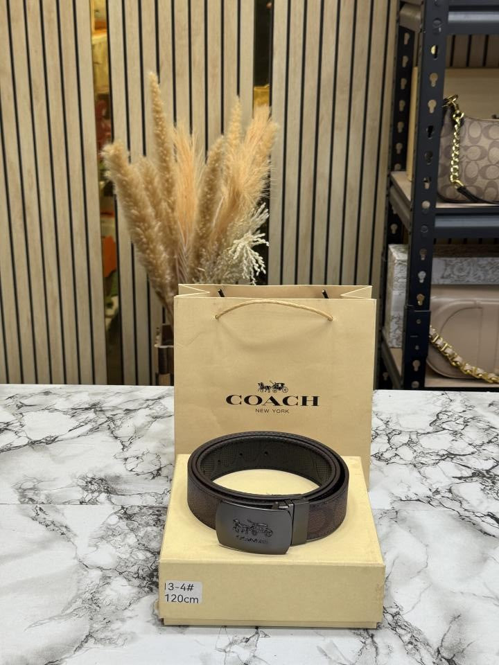 COAC_H REVERSIBLE BELT WTIH OG BOX AND DUST BAG WITH CARRY BAG (3-4)