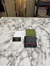 Gucc_i Signature GG Web Stripe Leather Bifold Wallet With Og Box And Dust bag Black (C4126)