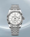 Rolee_x Oyster Perpetual Sky Dweller Silver-White