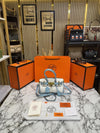 HERME_S TOGO HORSESHOE BIRKIN HANDBAG WITH OG BOX AND DUST BAG WITH CARRY BAG (BLUE)