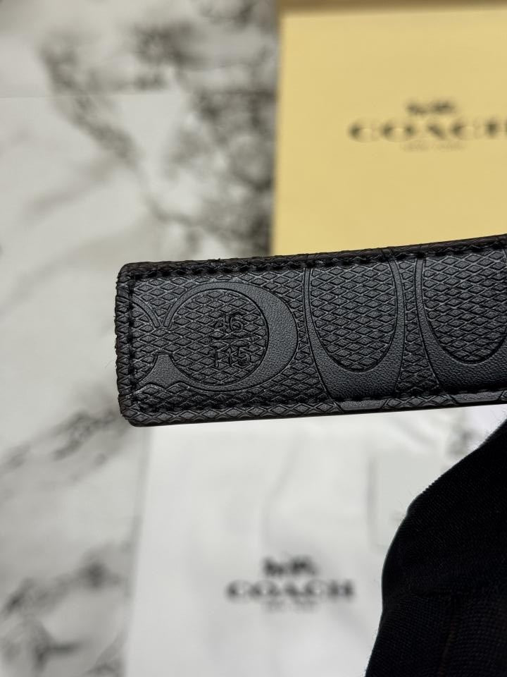 Coac_h Signature Plaque Reversible Leather Belt  BrownBlack (3-5)