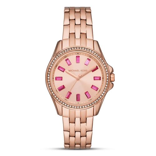Michael Kors mini Pilot Pave Rose Gold Authentic Store Quality