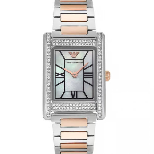 Emporio Arman Genni Silver Rose Gold Authentic Store Quality