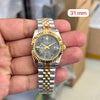 Rolex Date Just Silver Gold Wimbeldon 31mm