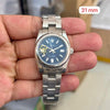 Rolex Date Just Silver Blue Oyster 31mm