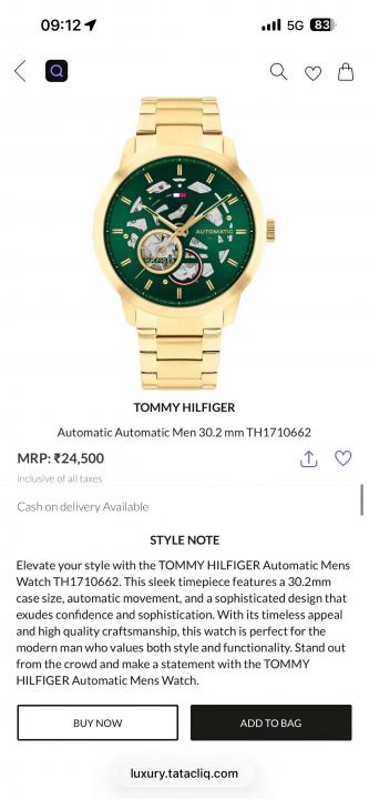 Tommy Hilfige_r skeleton automatic