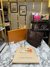 Loui_s Vuitton Neverfull Premium Quality Tote Bag With Box And Dust Bag (Brown Checks)
