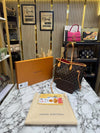 Loui_s Vuitton Neverfull Premium Quality Tote Bag With Box And Dust Bag (Brown monogram)