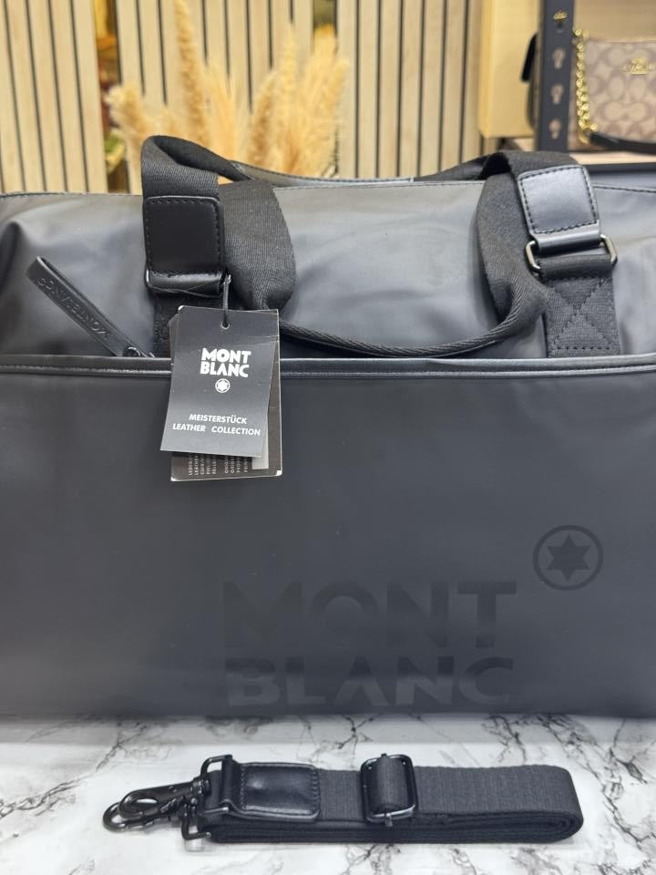 Mont blan_c Meisterstck Travel Duffle Bag  Black (M0610)
