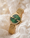 Guccc_i  nterlocking G Gold Green