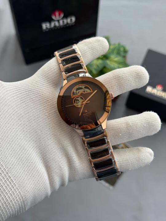 Raddo Ceramic Chocolate Open Heart Automatic W399