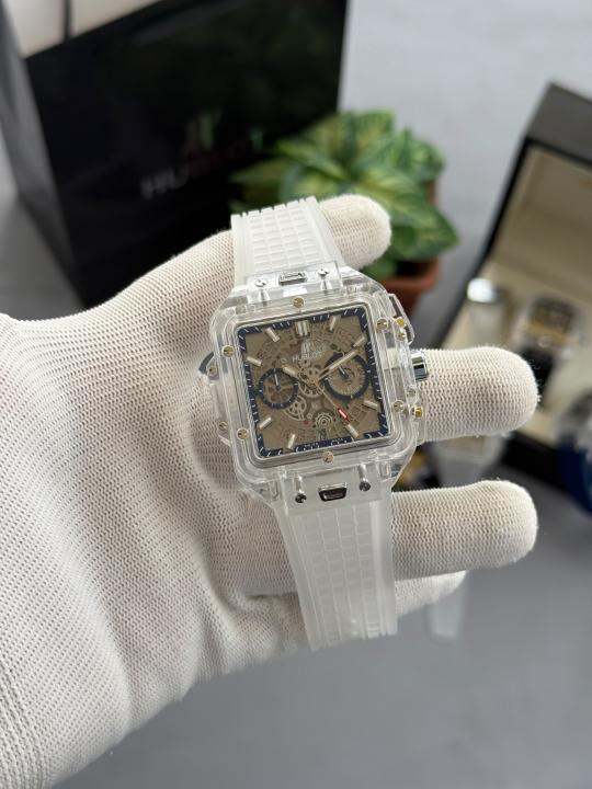 Hublot Bigbang Unico Square Transparent All Working W401