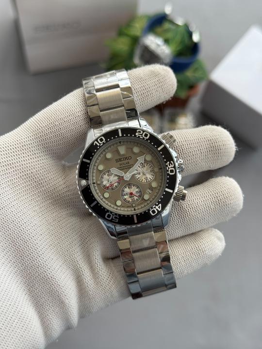 Seiko Solar All Chronograph Working Grey