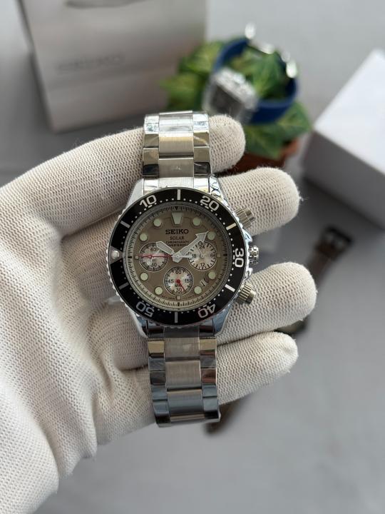 Seiko Solar All Chronograph Working Grey