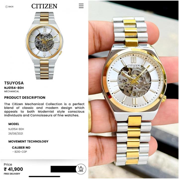 CITIZE N TSUYOSA AUTOMATIC TT WHITE 373