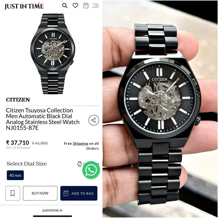 CITIZE N TSUYOSA AUTOMATIC ALL BLACK 366