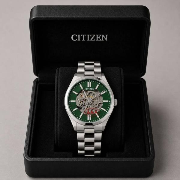 CITIZE N TSUYOSA AUTOMATIC SILVER GREEN 368