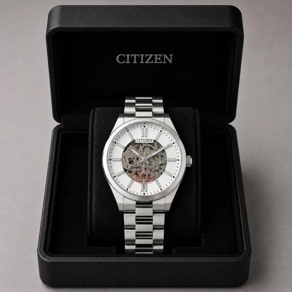CITIZE N TSUYOSA AUTOMATIC SILVER WHITE 371