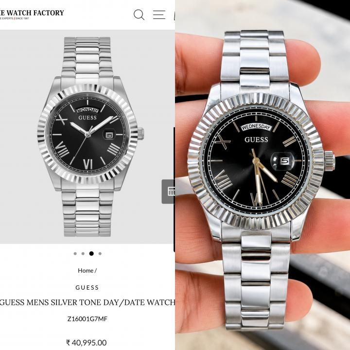 Gues s Day Date Mens Watch