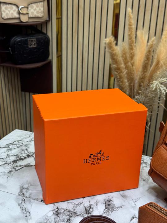 Herme_s Picotin Pouch Hand Bag Including Horse Charm Original Box And Dust Bag (Brown)