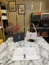 Yves Saint Laurent Ysl Hobo Shoulder Bag With Box And Dust Bag (White-2508)